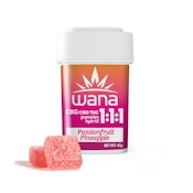 WANA - PASSIONFRUIT PINEAPPLE THC:CBD:CBG - 1:1:1 - GUMMIES - 100MG